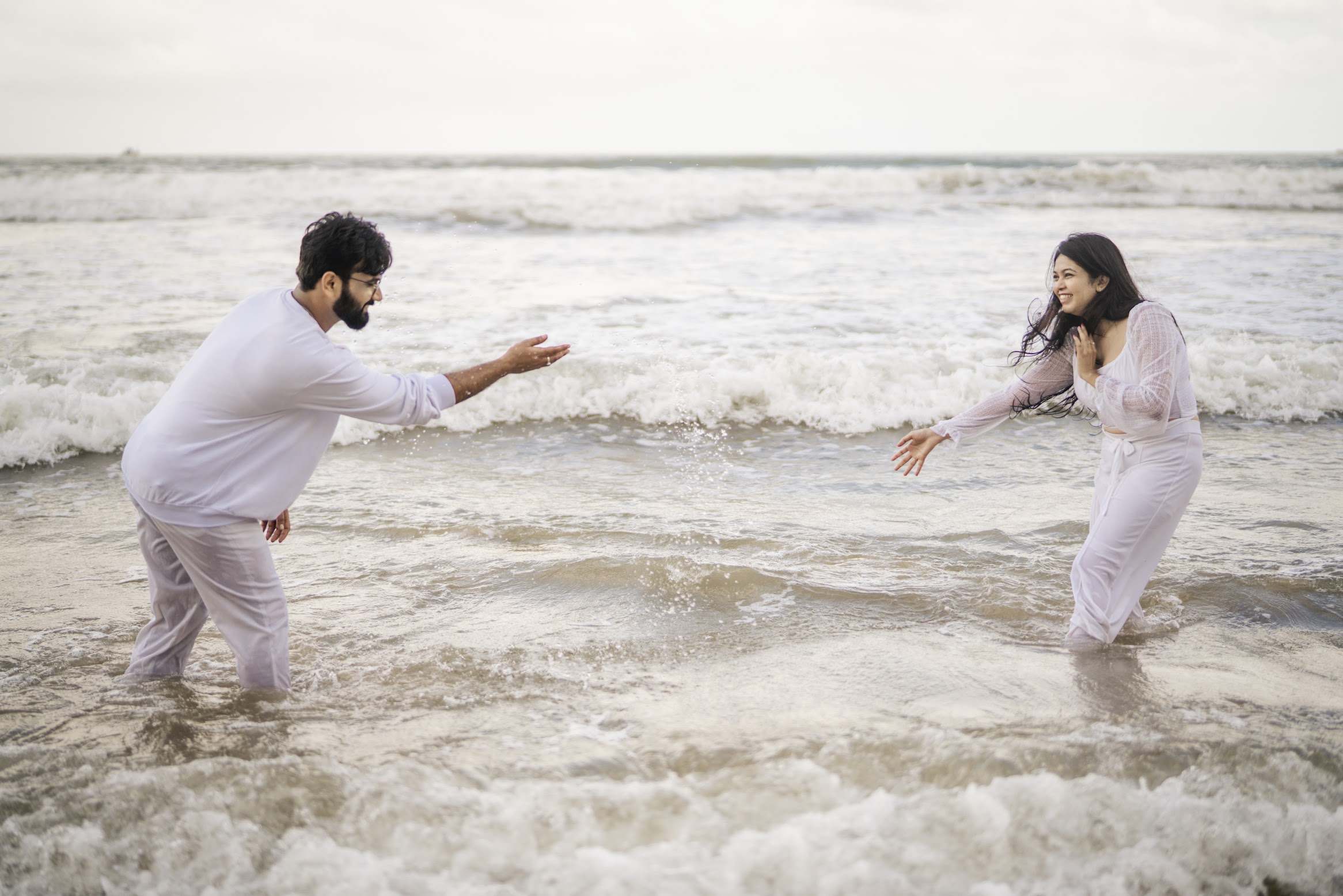 Beach wedding ceremony