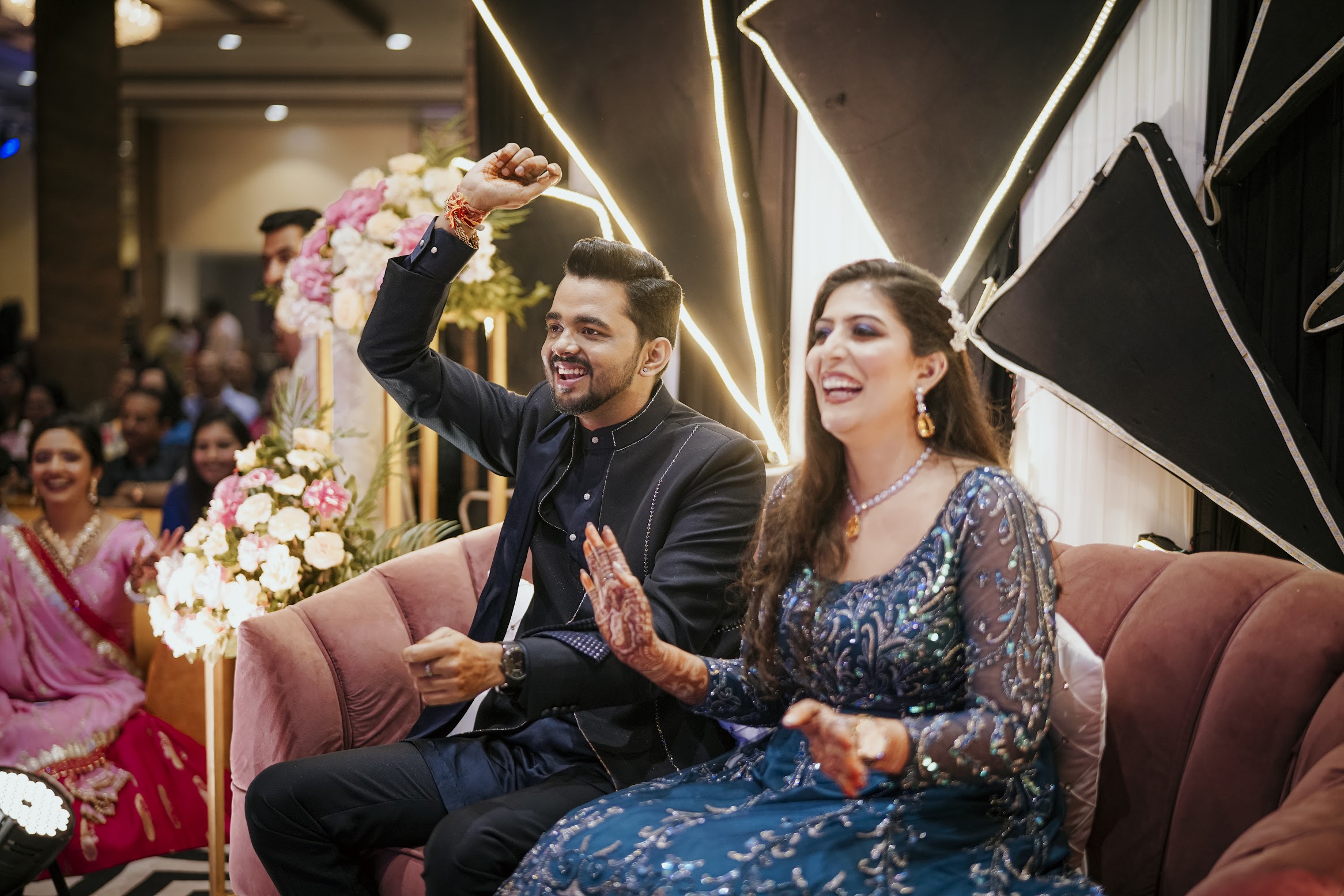 Couple in traditional attire